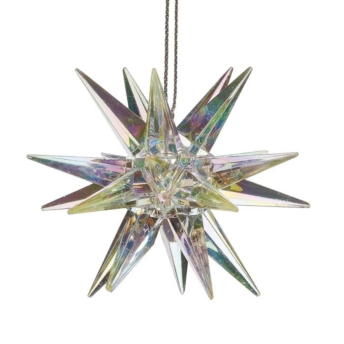 Iridescent Acrylic Burst Ornament