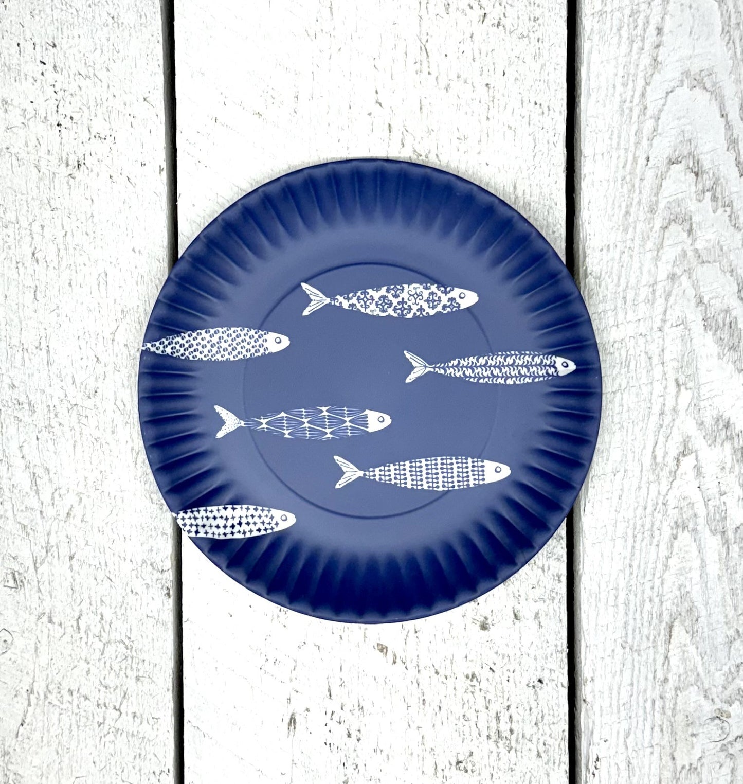 School of Fish Melamine "Paper" Plate