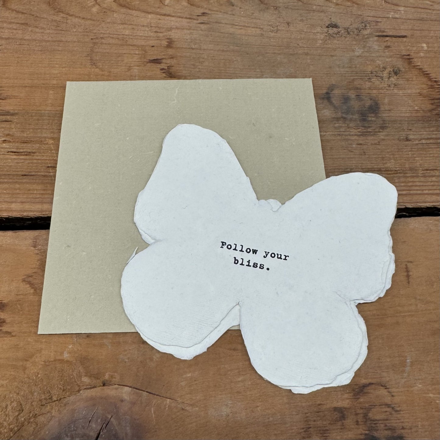 Butterfly Shaped Card