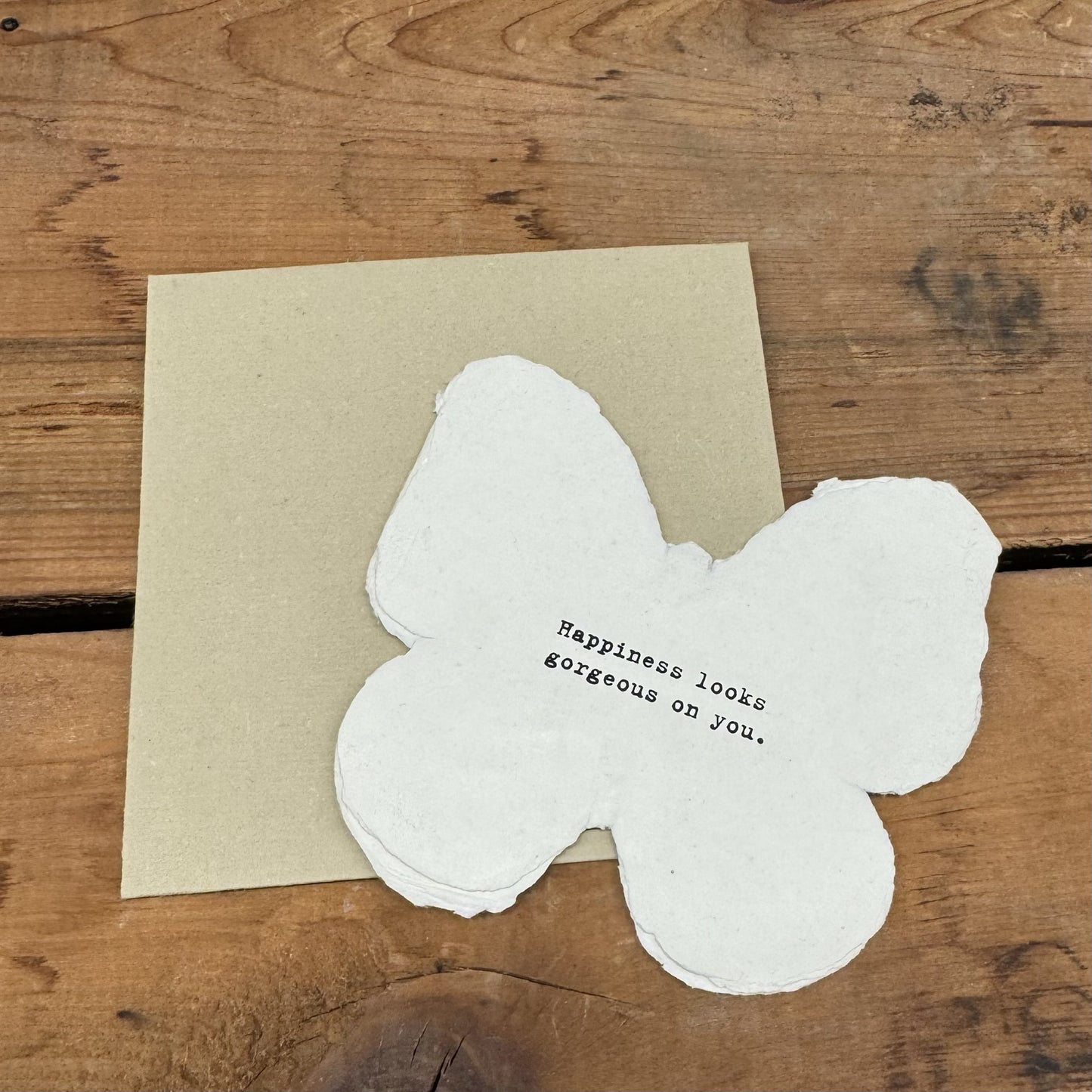 Butterfly Shaped Card