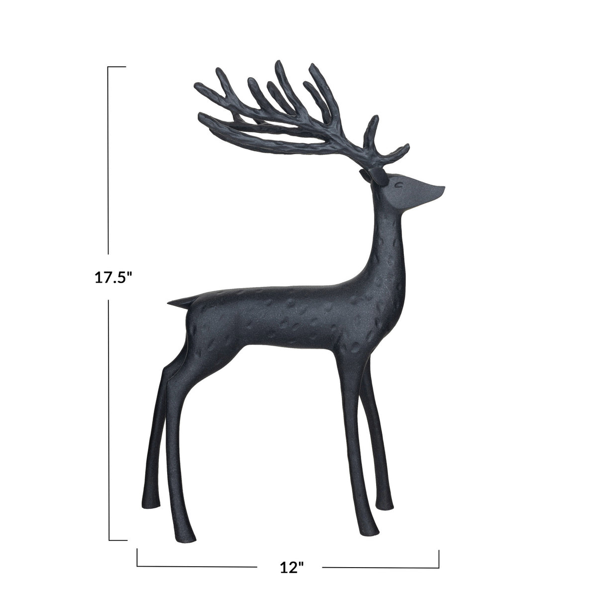 Resin Reindeer, Black