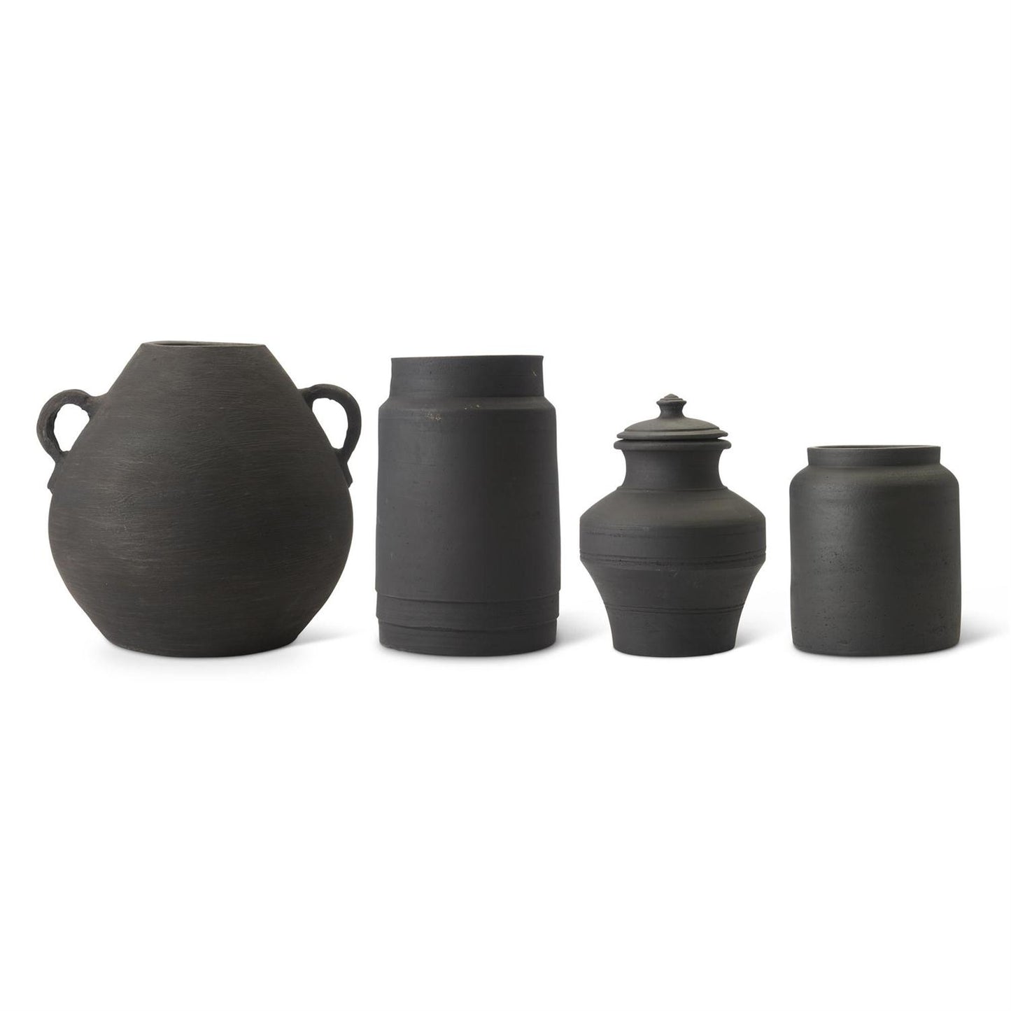 Black Terracotta Pot