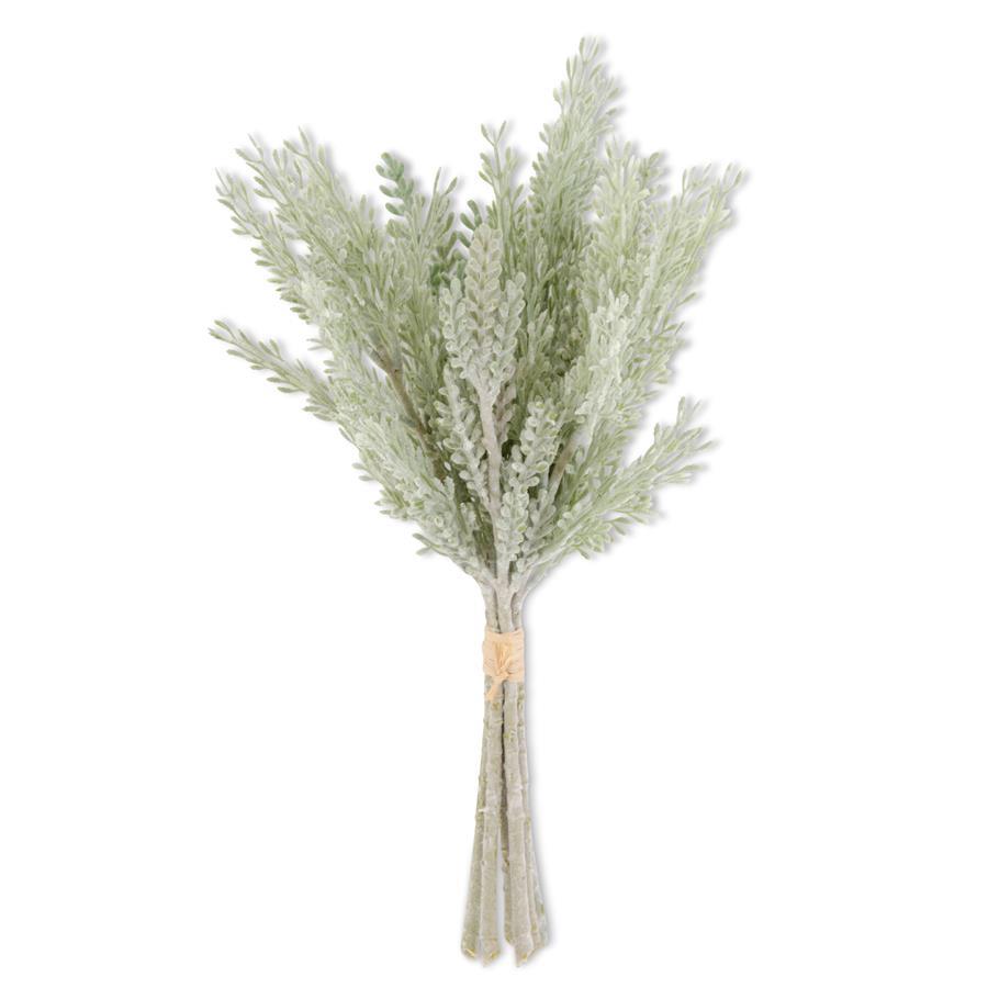 Soft Green Flocked Pine Bundle