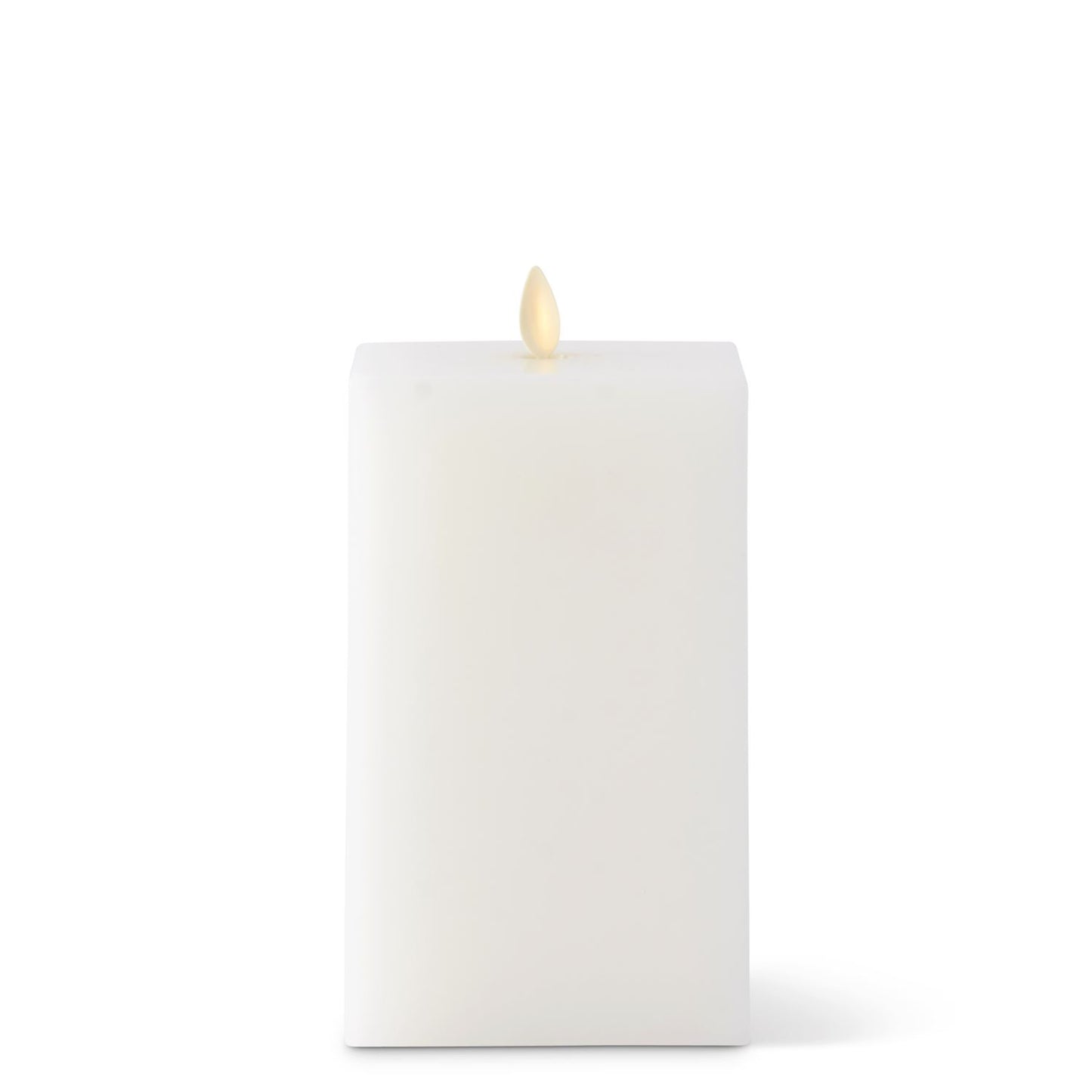 7.5" Indoor Square Luminara Candle with Realistic Flame