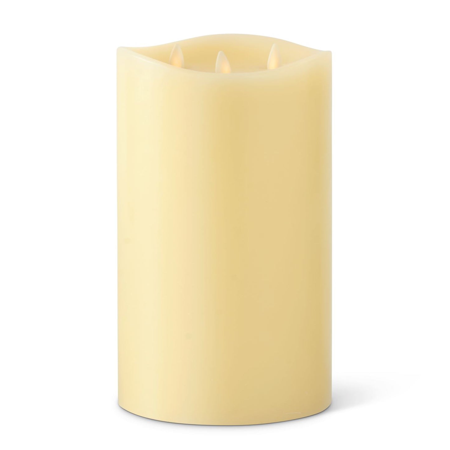 9.75" Luminara 3 Flame Indoor Pillar Candle