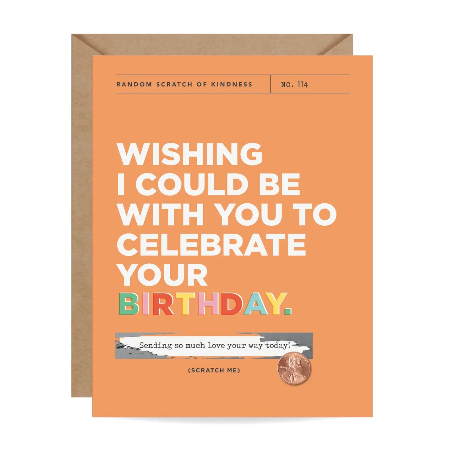 Sending Birthday Love Scratch-off Card
