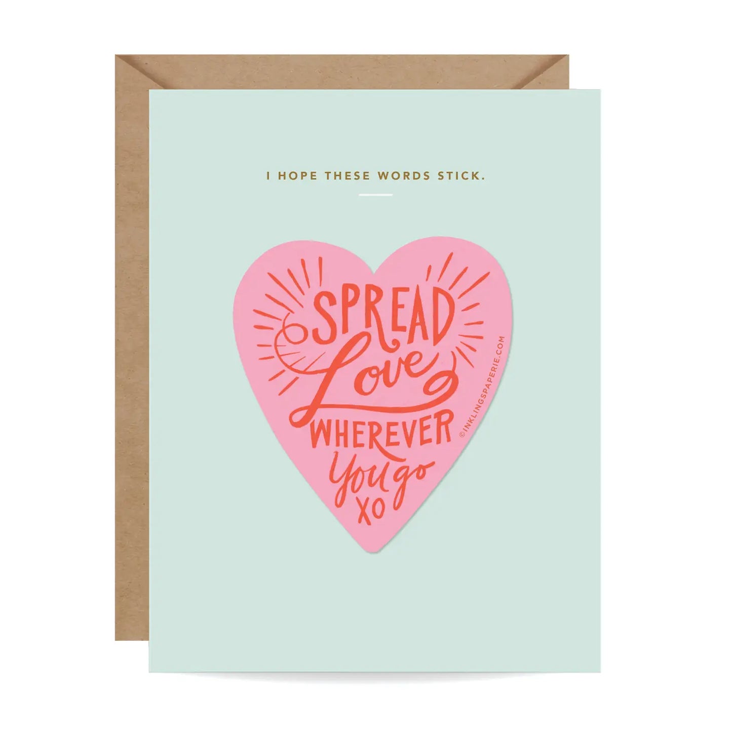 Sticker Card - Spread Love