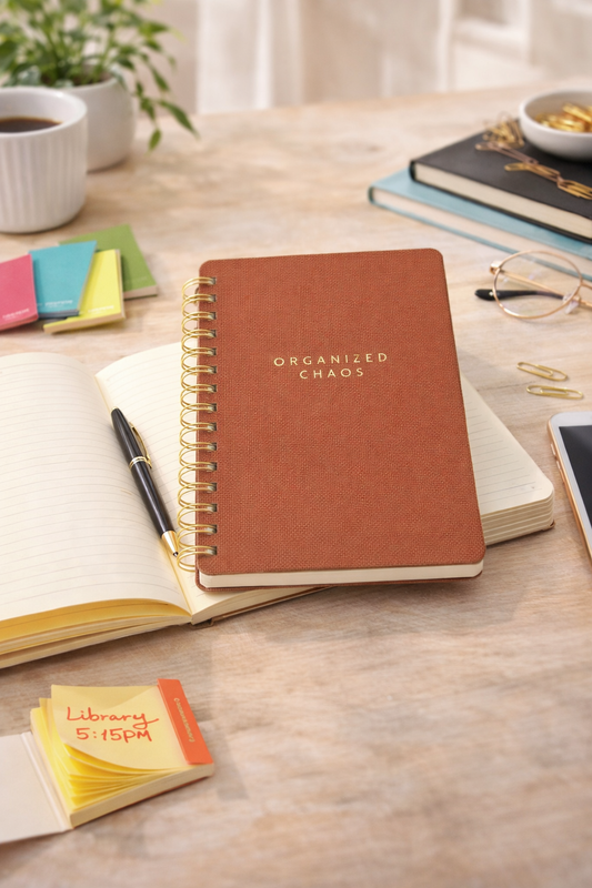 Organized Chaos (Cinnamon Brown) Agatha Notebook