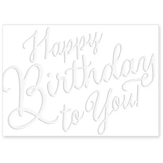 Embossed Cards-Happy Birthday