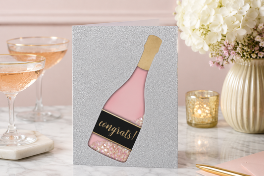 Congratulations Champagne Greeting Card