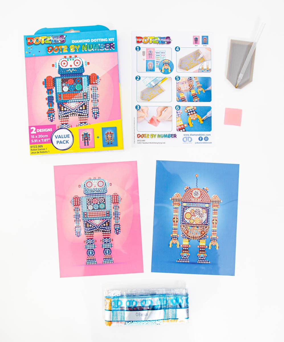 Robot Games 1 Diamond Art