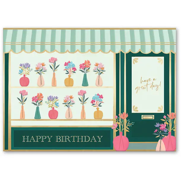 5X7 Greeting Card Flower Shop