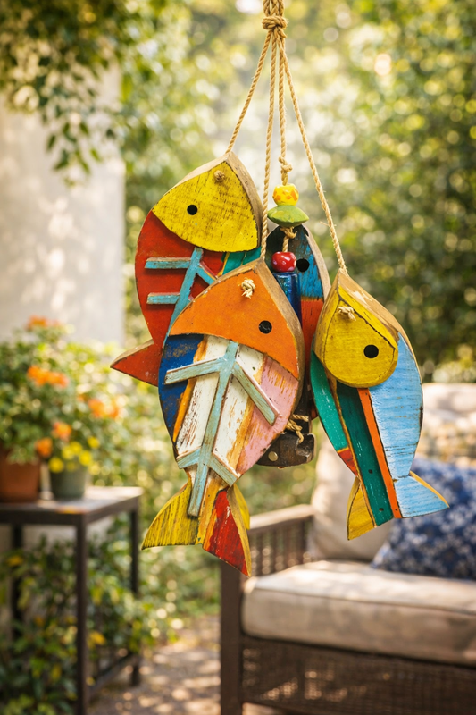 Nothing Fishy!/Wood Beads & Nana Bell
