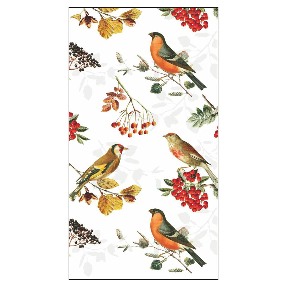 Autumn Birds Guest Towels