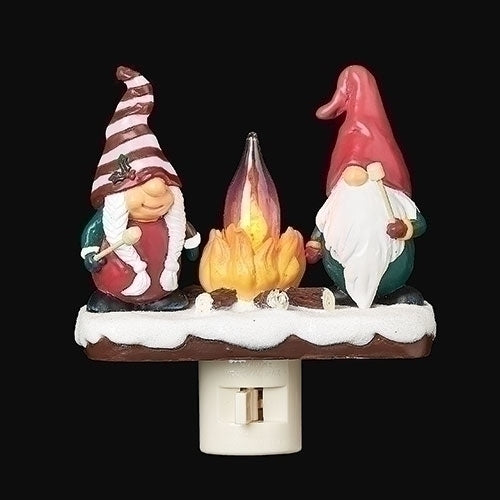 Gnomes by Campfire Night Light