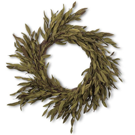 Brown & Green Eva Leaf Spray Wreath