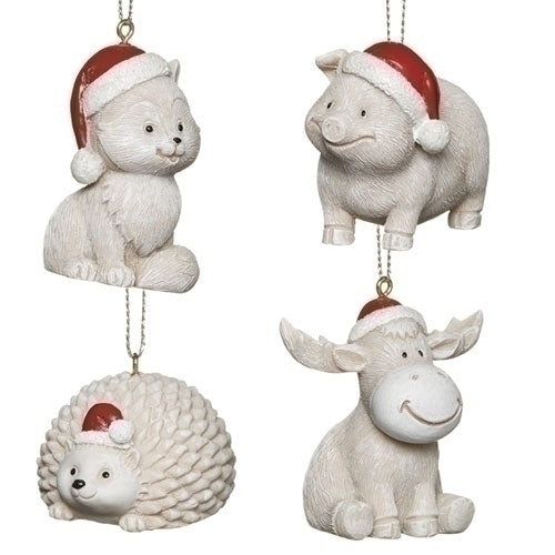 Pudgy Pet Santa Hat Ornament