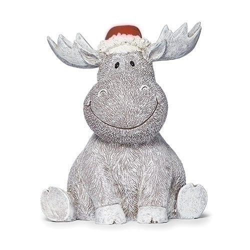 Moose Pudgy Pal in Santa Hat