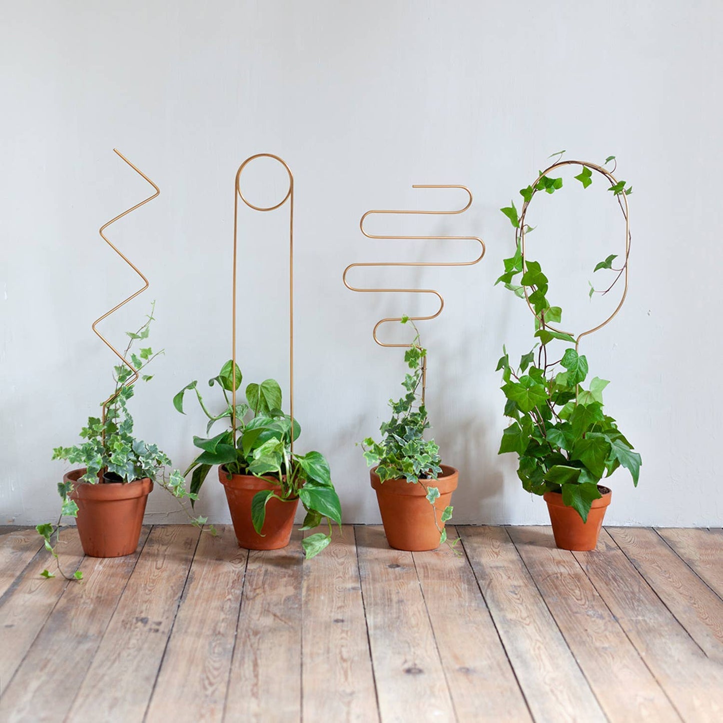 Golden plant stake from metal - Pin
