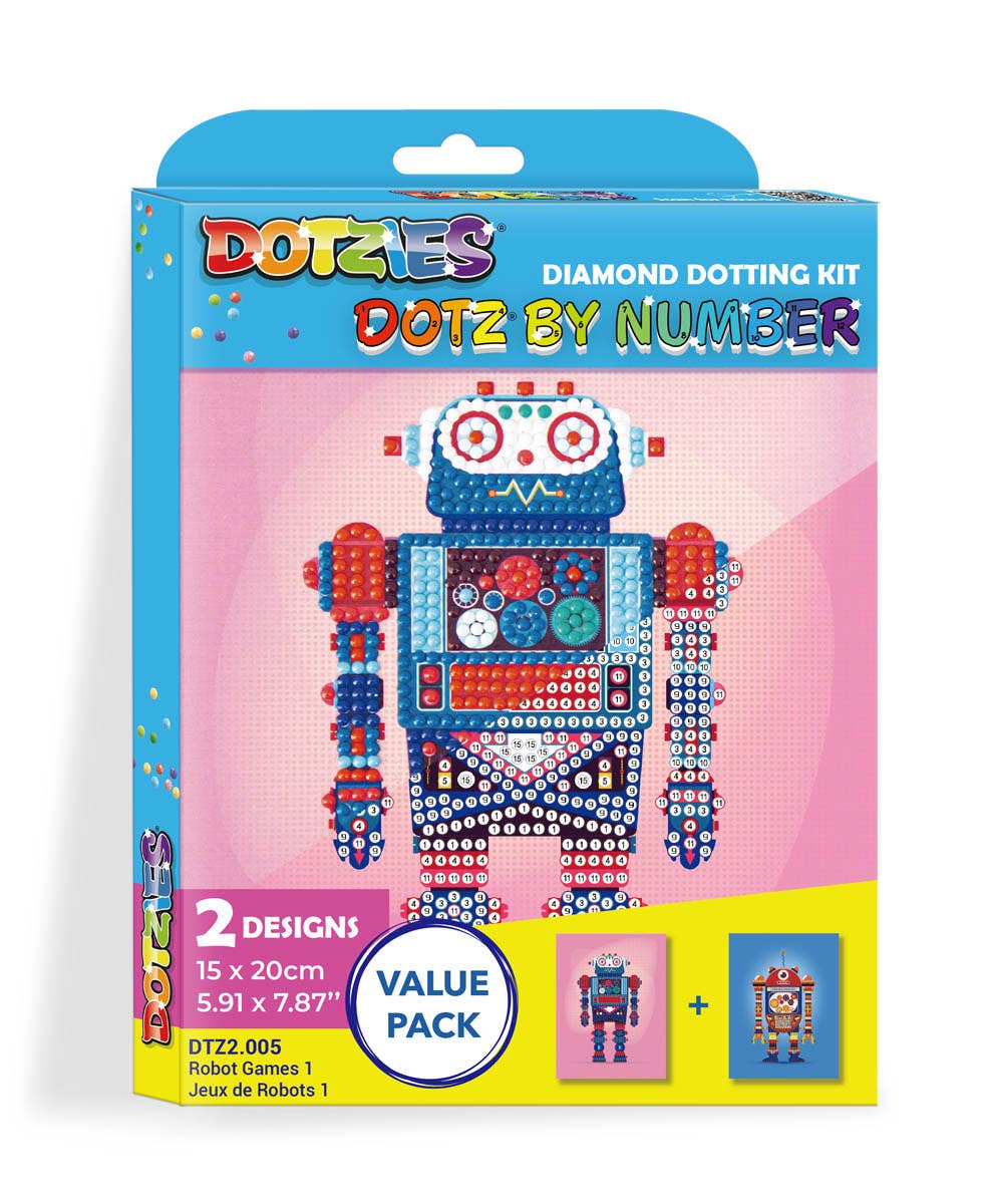 Robot Games 1 Diamond Art