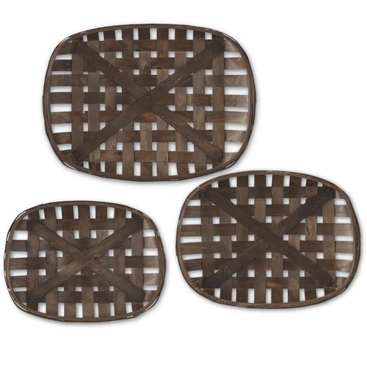 Rectangular Brown Nesting Trays