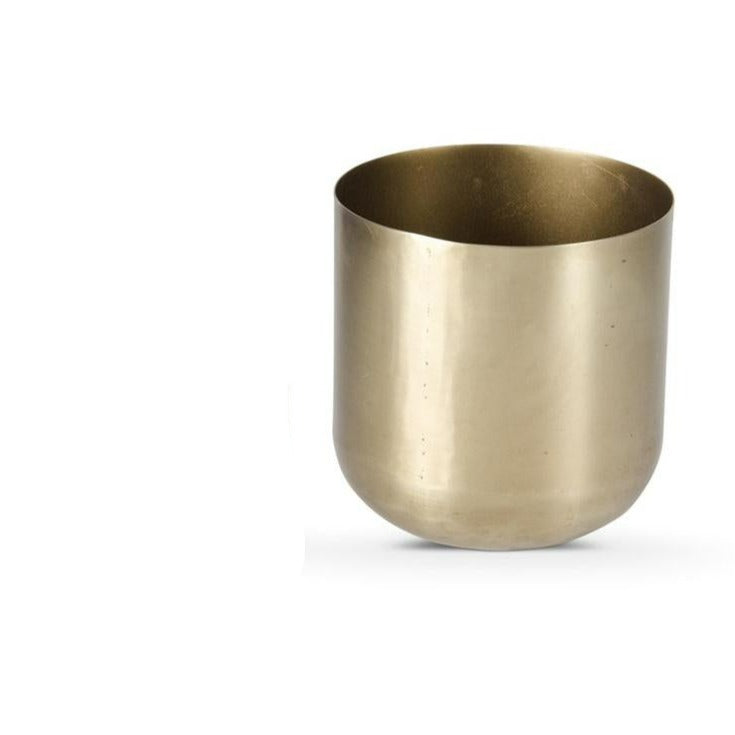 Brushed Gold Pot