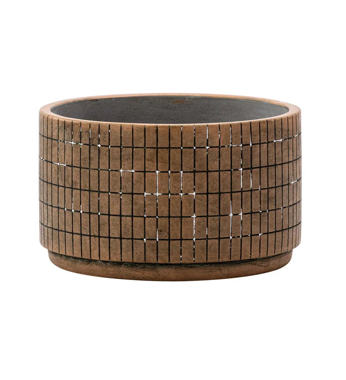 Engraved Lines Low Bowl