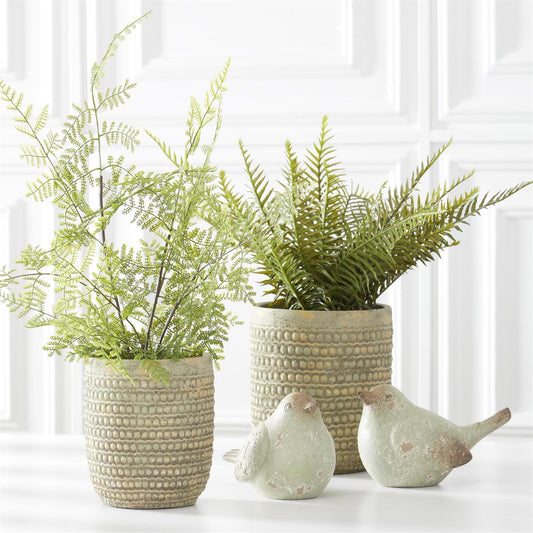 Faux Fern in Ceramic Pot