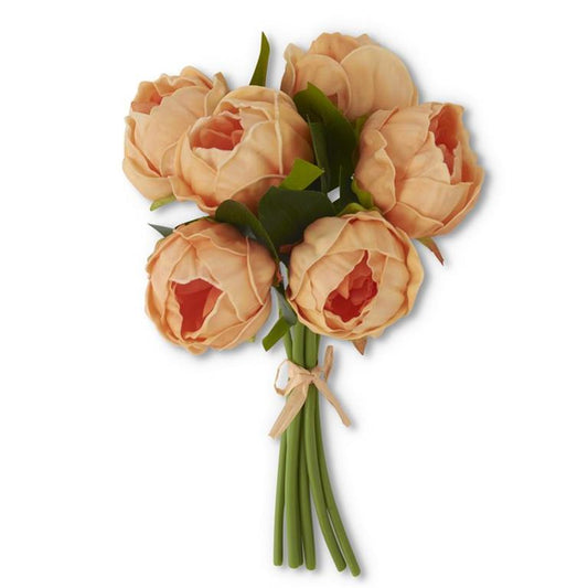 Real Touch Peony Bundle in Peach