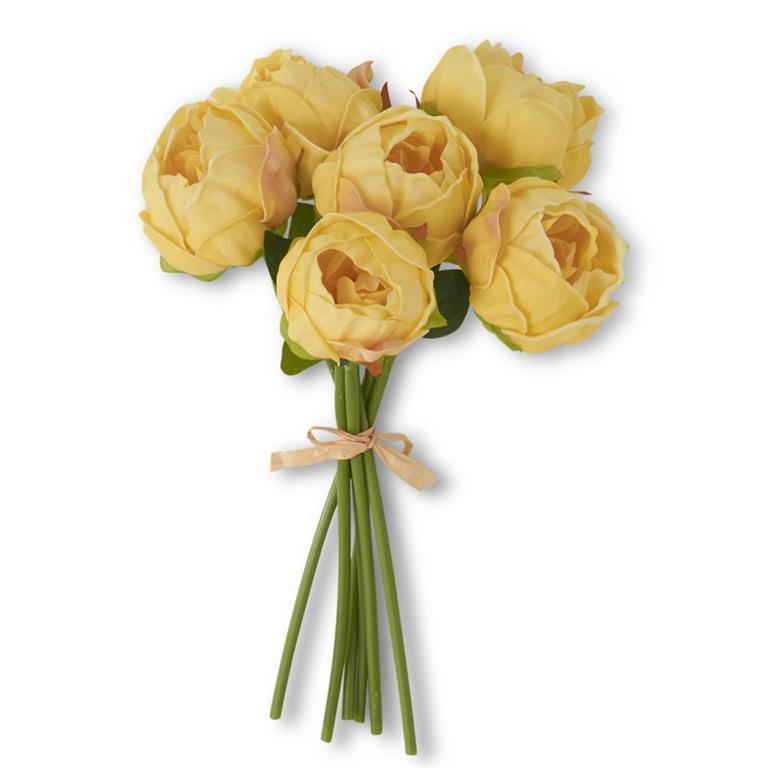 Real Touch Peony Bundle in Yellow