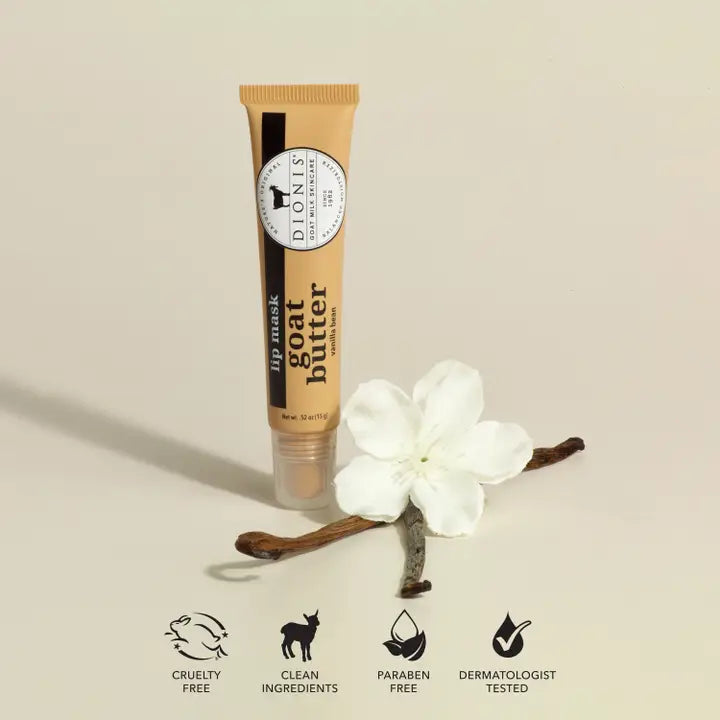 Dionis Vanilla Bean Goat Butter Lip Mask, .52 oz.