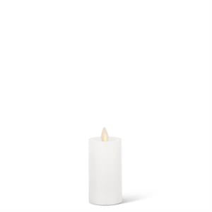 White Wax Luminara Slim Indoor Pillar Candle