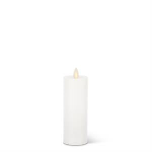 White Wax Luminara Slim Indoor Pillar Candle