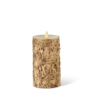 Birch Bark Wax Indoor Pillar Luminara Candles