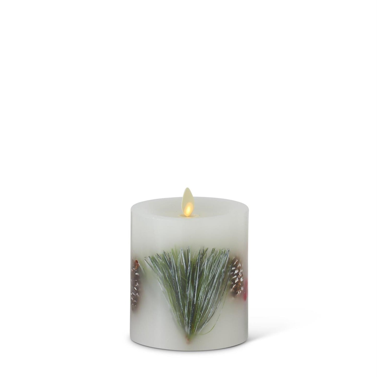 Berry & Pine Indoor Luminara Pillar Candle