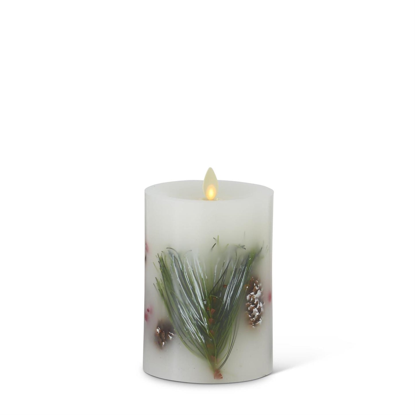 Berry & Pine Indoor Luminara Pillar Candle