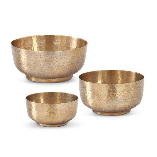Textured Gold Footed Bowl