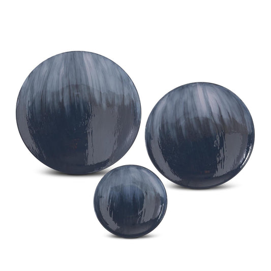 Blue Enameled Wall Tray Medallion