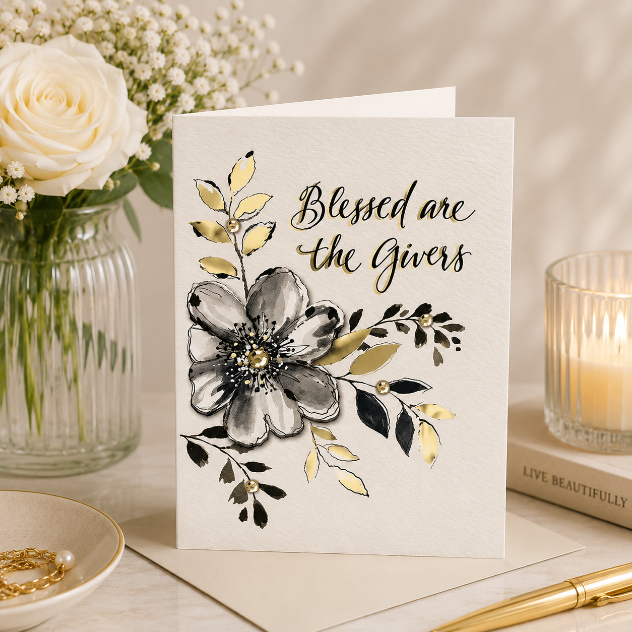 Greeting Card -Thank You Blessed Givers