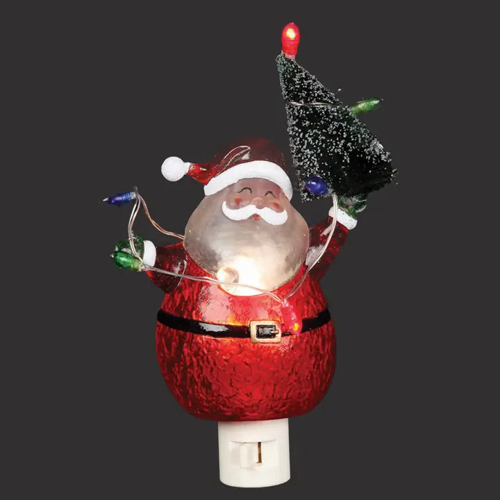 Santa with Christmas Tree Nightlight