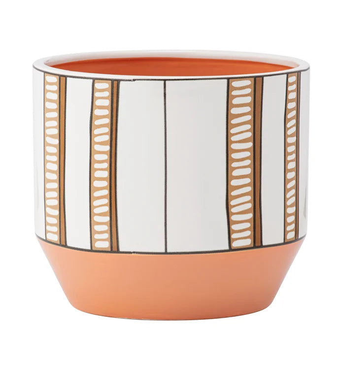 2-Tone Stripes Planter