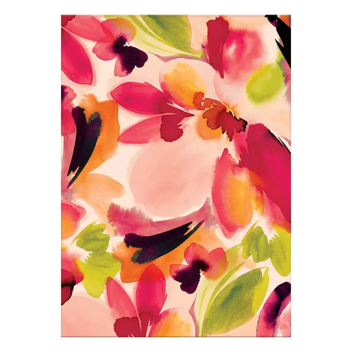 Greeting Card Hazy Floral Coral