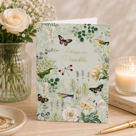 Greeting Card Sympathy Faith Birds