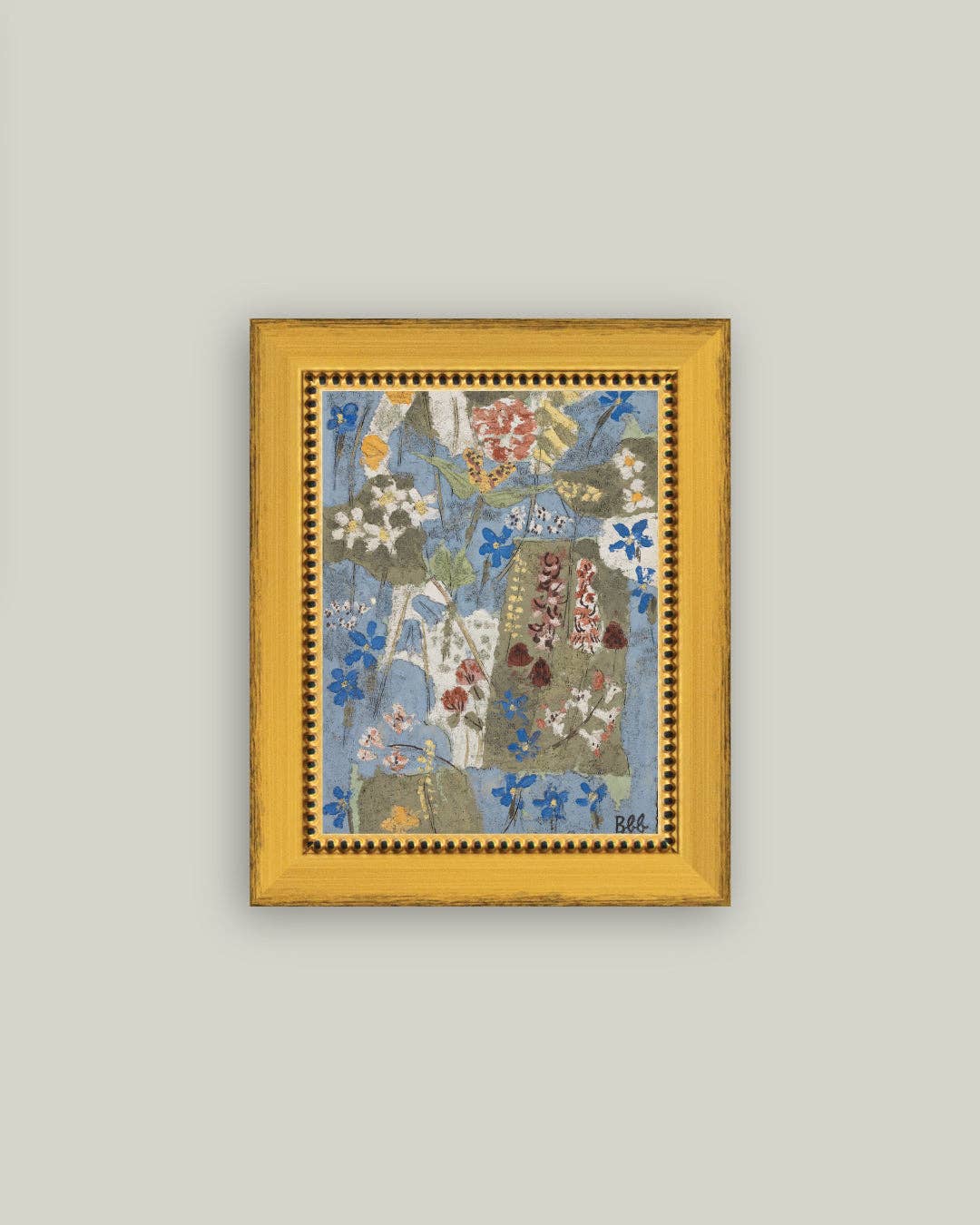 Blumen Framed Antique Art