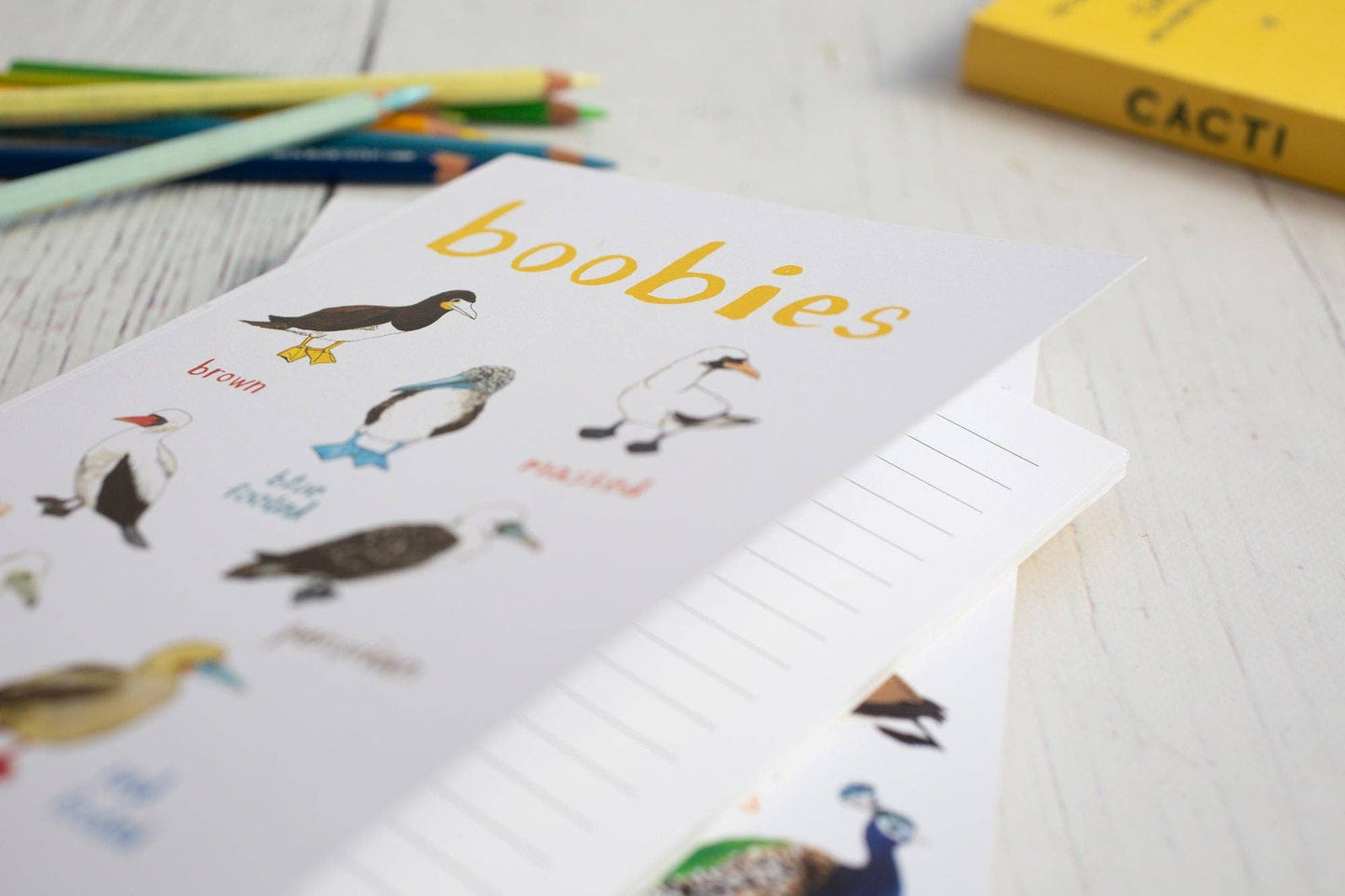 Boobies Recycled Notebook