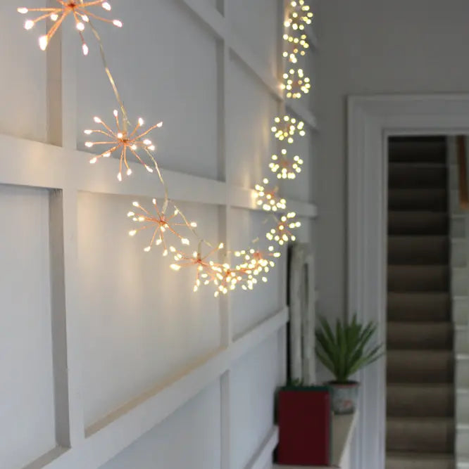 Copper Starburst Chain Lights