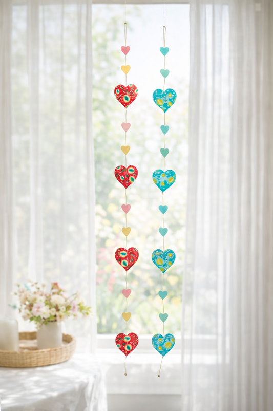 Handmade Paper/Multicolored Hearts