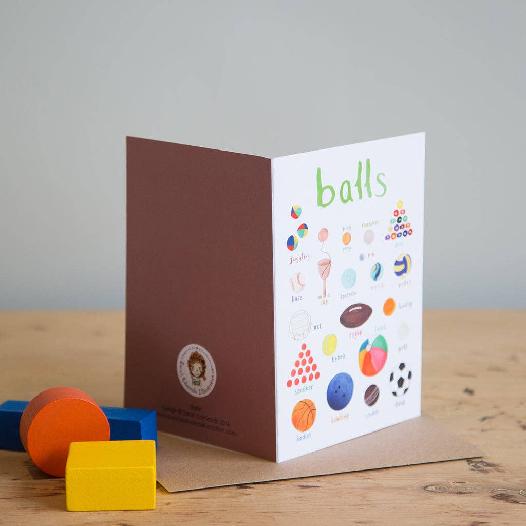 Balls Blank Card