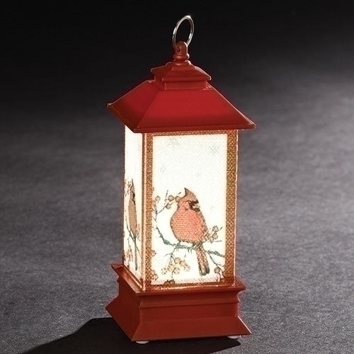 LED Lantern w/ Cardinal Ornament