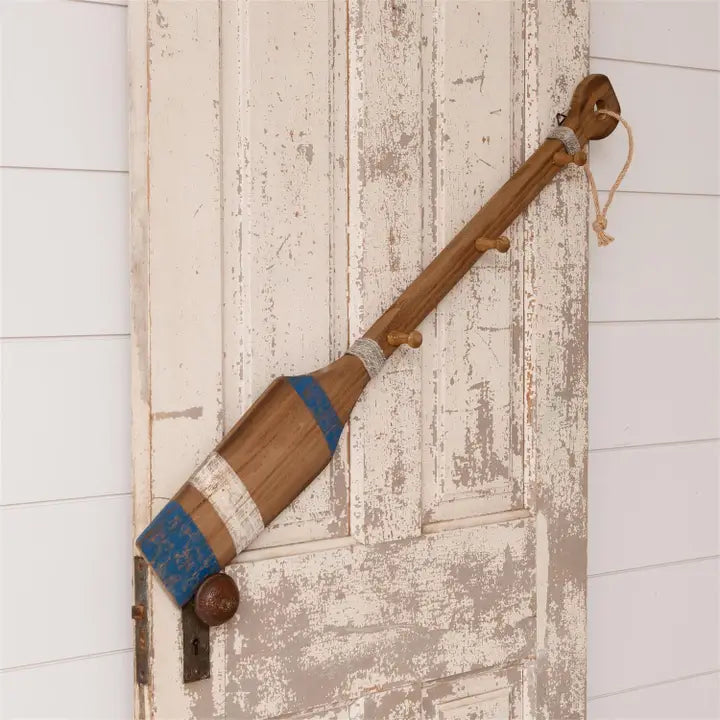 Wooden Oar Coat Rack